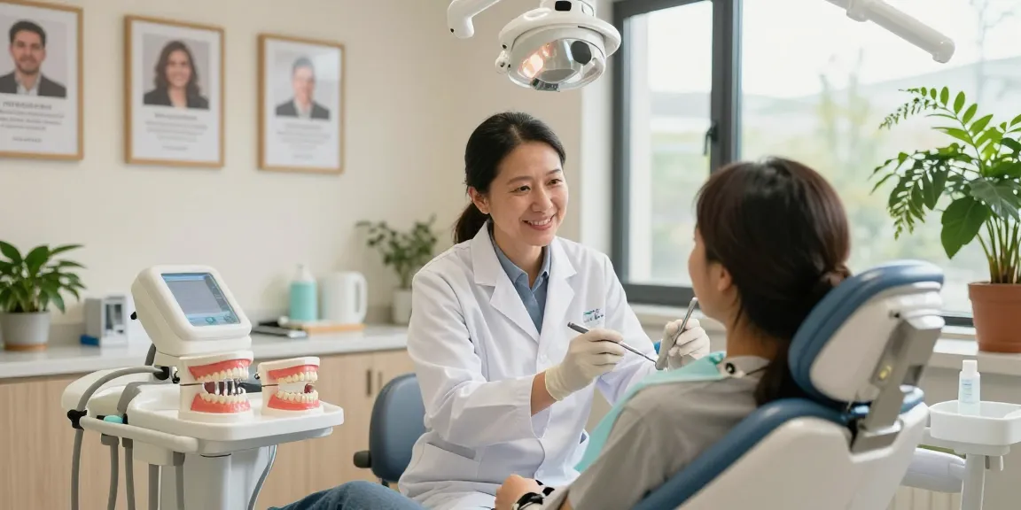 dental implants Mooresville nc procedure with a caring dentist examining a patient in a welcoming office environment.