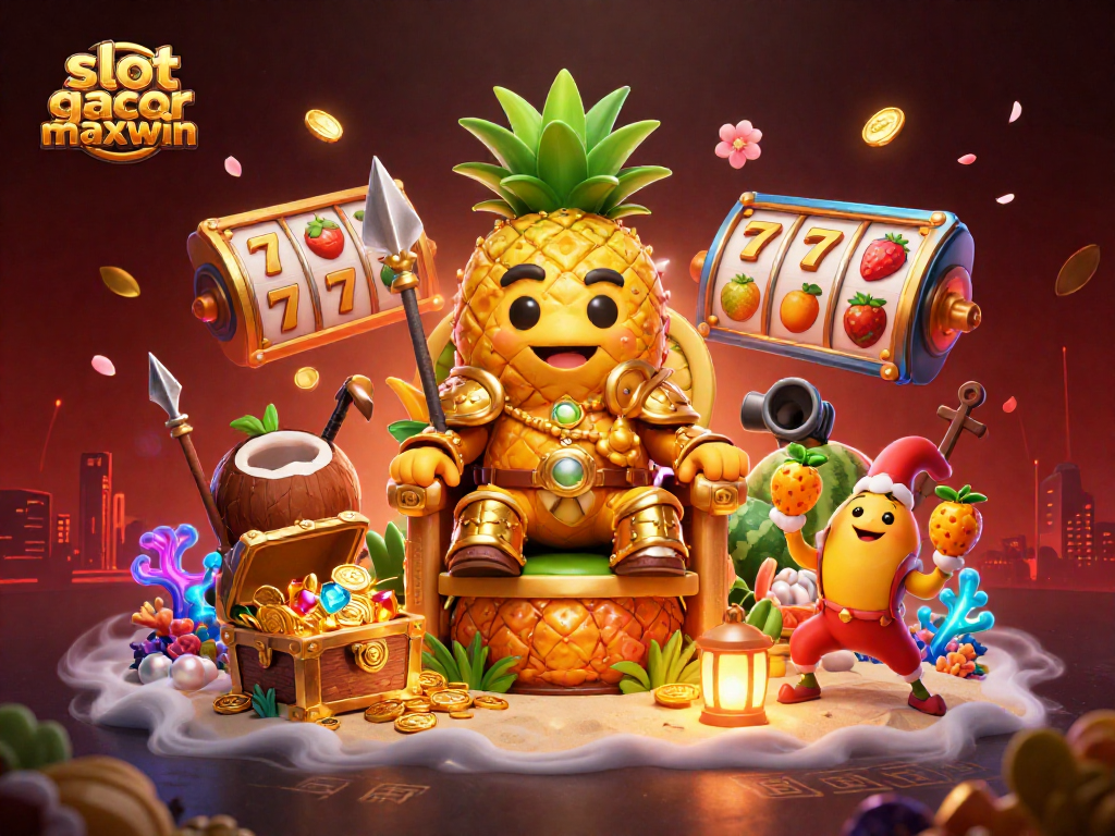 Menangkan slot gacor maxwin dengan karakter kasino di pantai, harta karun, dan efek visual menarik.