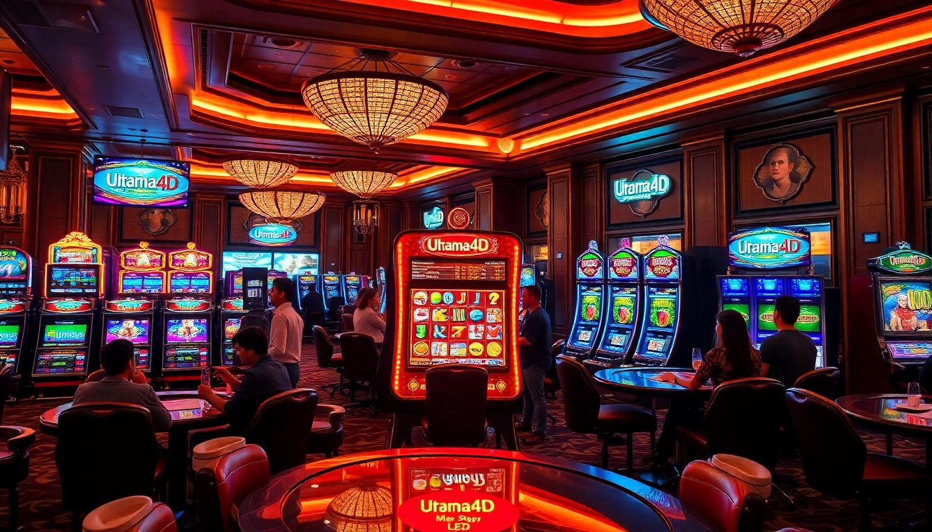 Rasakan sensasi meraih kemenangan di mesin slot Utama4D yang seru dalam lingkungan kasino mewah.