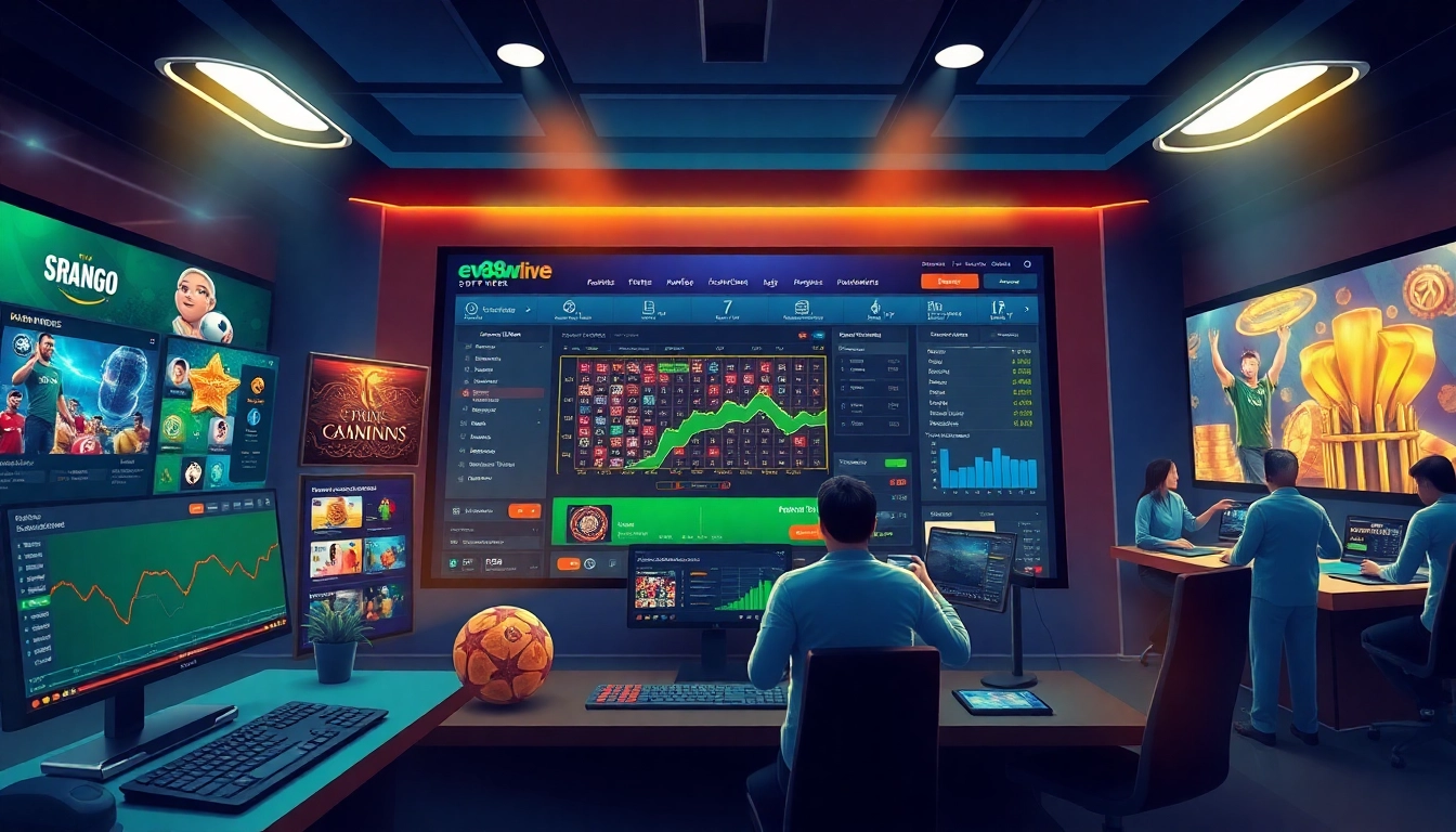 Engaging online betting experience at ev88win.live showcasing casino games and sports betting.