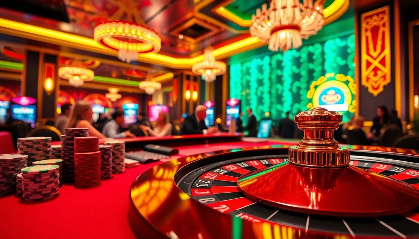 Engaging casino scene highlighting reddit csgo gambling sites with vibrant roulette action.