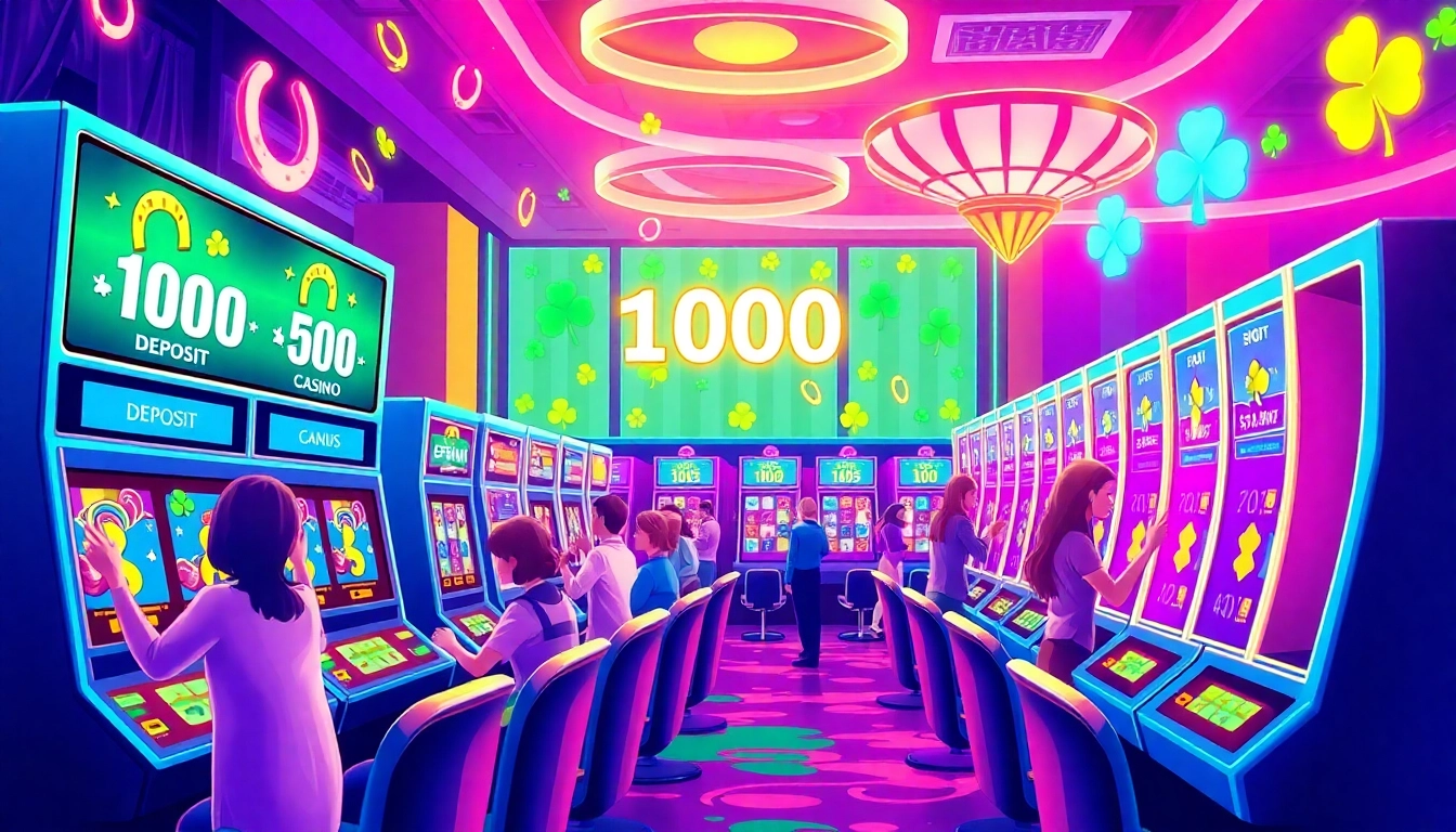 Menangkan slot depo 1000 dengan gambar kasino online yang meriah dan penuh warna.