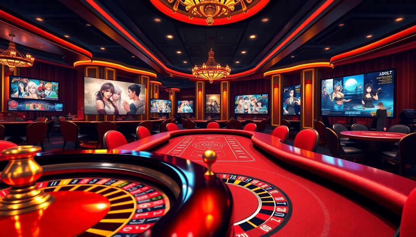 Engage with porn games ai in a luxurious casino setting featuring poker tables and adult gameplay.