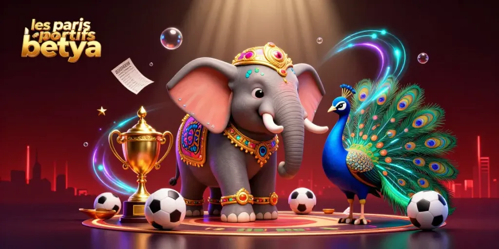 Bet on sports with les paris sportifs betya: dynamic scene featuring colorful sports elements and a vibrant atmosphere.