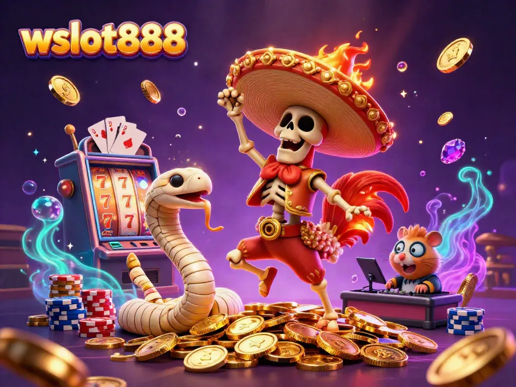 Menangkan jackpot dengan wslot888, simbol keberuntungan dan keseruan kasino yang berlimpah.