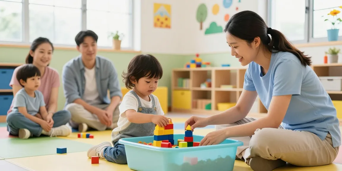 Occupational therapy session helping children develop skills through engaging play activities.