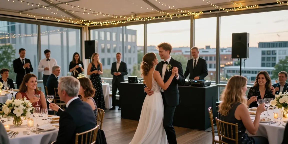 Hochzeit DJ Berlin sorgt für perfekte Stimmung auf der Feier mit Musik und Tanz.