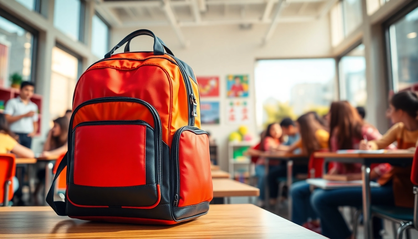 Modische Handtasche für Schulen, ideal für Schüler und Schüler mit stilvollem Design.