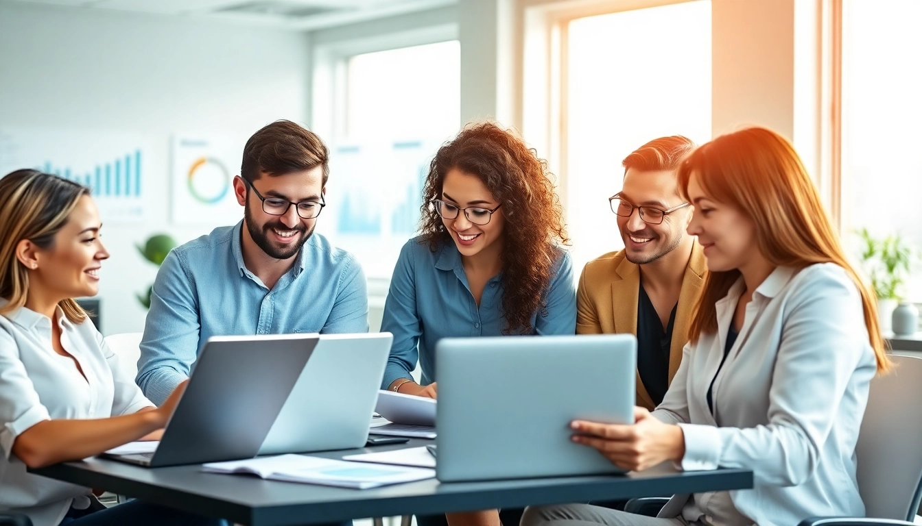 Boosting b2b competitive intelligence through collaborative business analysis in a bright meeting room.