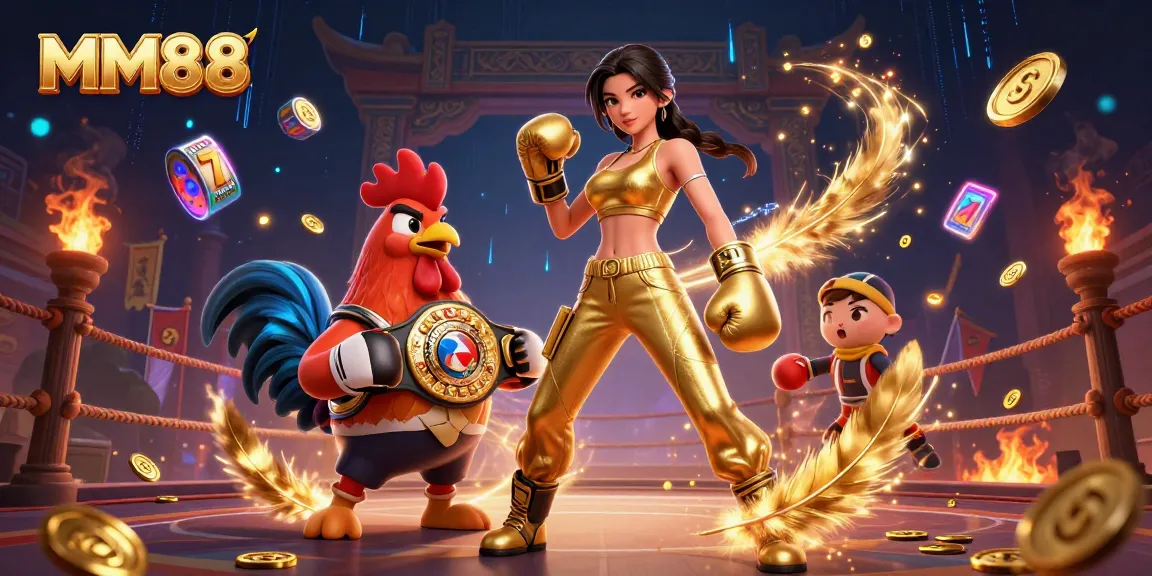 Engage with MM88 and explore thrilling jackpot opportunities in this immersive casino scene.