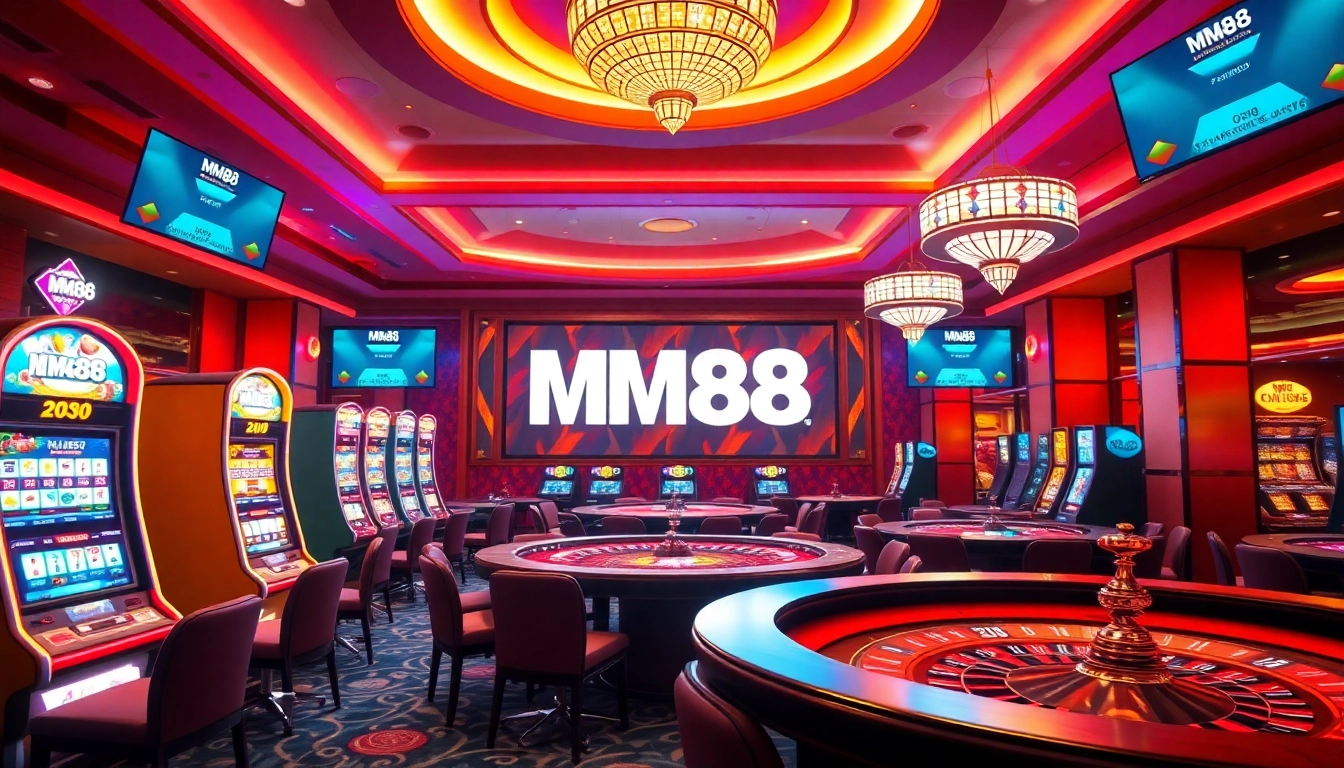 Experience thrilling gaming at https://mm88.today/ with vibrant casino visuals and dynamic betting scenes.