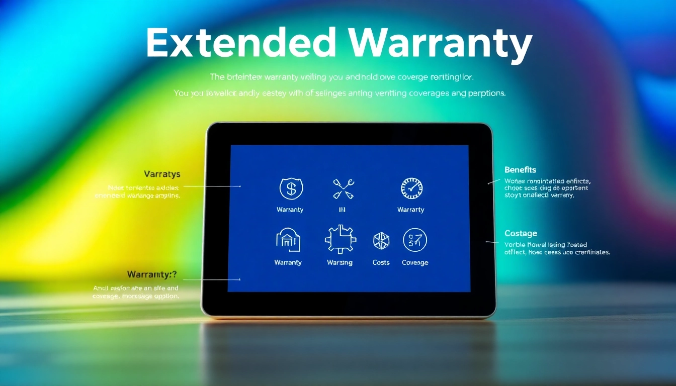 Explore extended warranty coverage options in an engaging infographic displaying key features and benefits.
