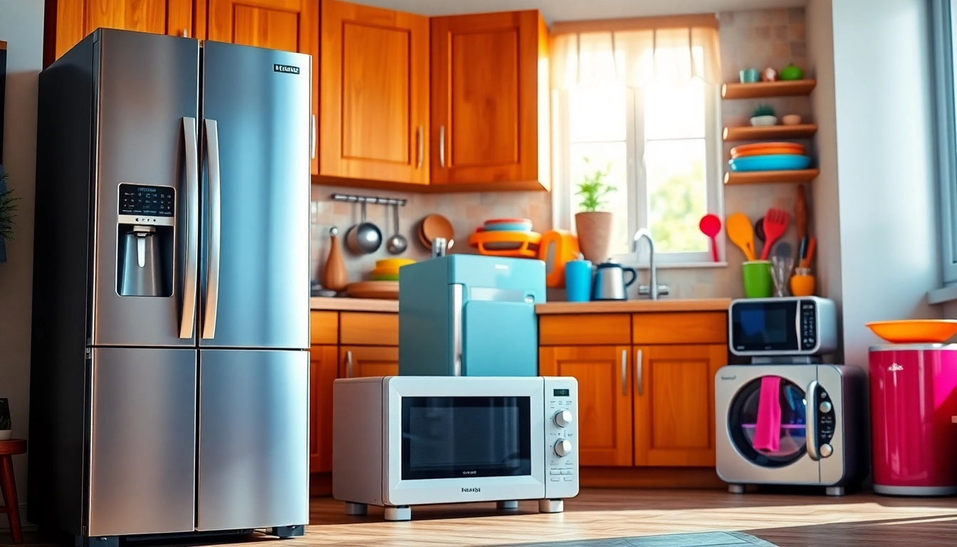 Showcase of affordable appliances enhancing a cozy kitchen atmosphere.