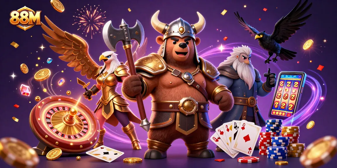 Experience thrilling gameplay with 88M's vibrant casino adventure featuring epic characters and dynamic elements.