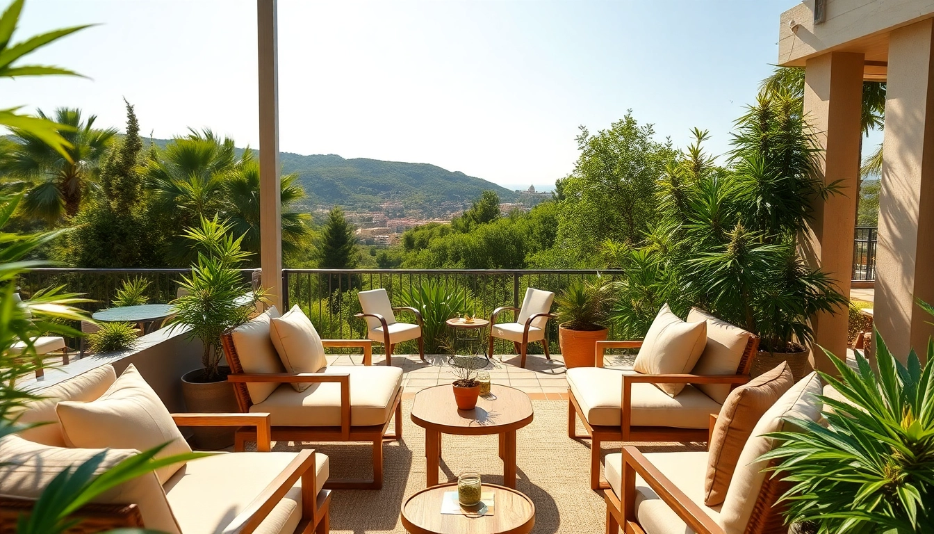 Profitez de l'expérience du Club Cannabis Costa Brava dans un environnement relaxant et verdoyant.