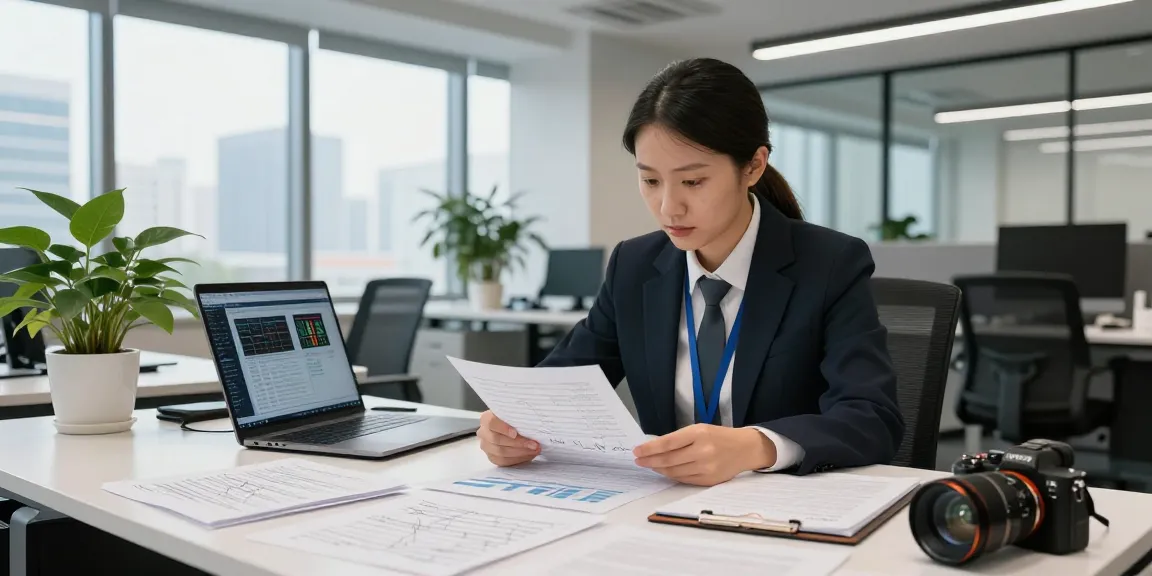 Audit forensik profesional menggunakan aafikotasurabaya.org di kantor modern dengan dokumen dan grafik data.
