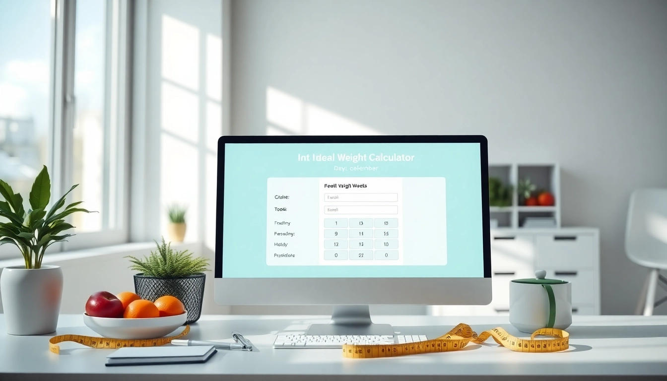 Calculate your ideal weight with a user-friendly interface of an ideal weight calculator.