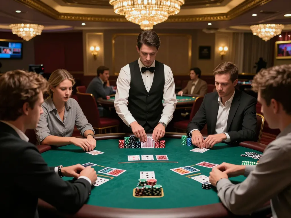 Tham gia vào liên kết m88 mới nhất đầy thú vị tại bàn blackjack sôi động trong một sòng bạc hàng đầu.