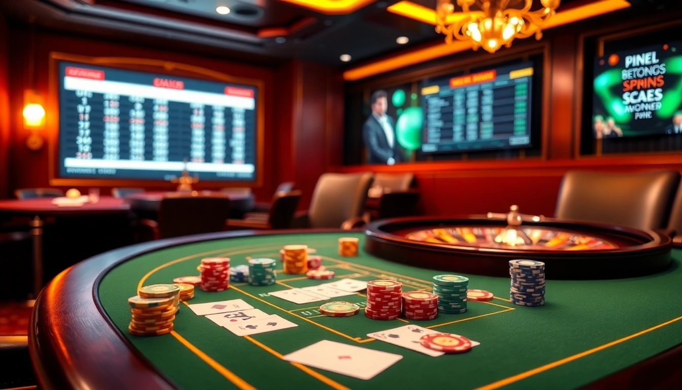 Learn how to win at แทงบอลยังไง with expert strategies depicted in an elegant casino setting.