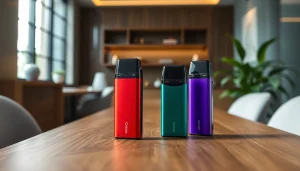 Entdecken Sie die stilvollen hqd pods auf einem modernen Holztablett, umgeben von sanftem Licht.