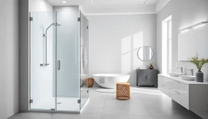 Sonni sanitär GmbH präsentiert hochwertige Badprodukte in einem modernen Badezimmerdesign.