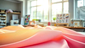 Mousseline stof in diverse pastelkleuren, perfect voor creatieve projecten en naaien.