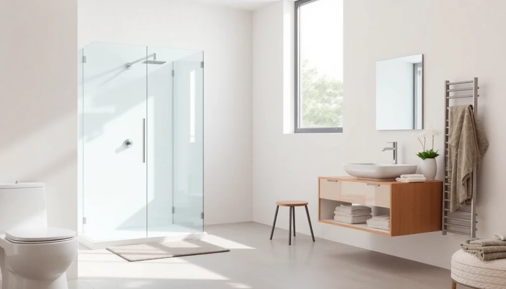 Sonni sanitär GmbH bietet elegante Badezimmerprodukte in einer modernen Umgebung an.