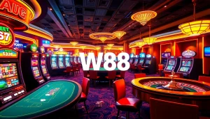 Experience the excitement of the W88 link with vibrant casino games and live betting action.