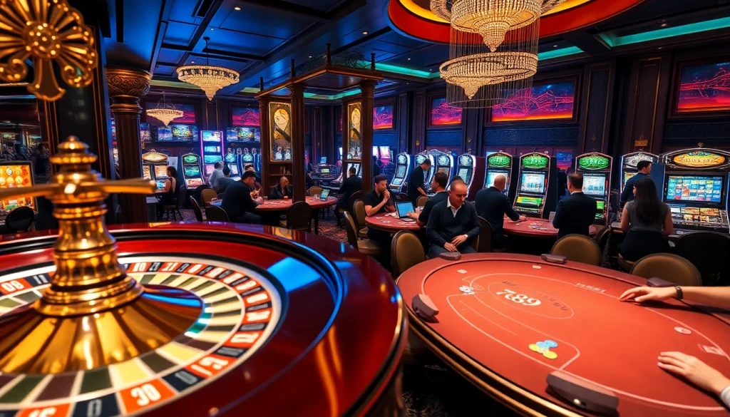 Exciting casino action at the 789P gaming table featuring players, cards, and chips.