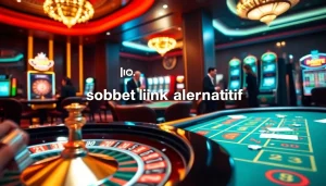 Experience thrilling gameplay with sbobet link alternatif at an upscale casino.