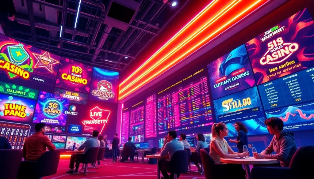 Engaging online gaming experience at https://jun88pl.com/ showcasing vibrant casino games and sports betting.
