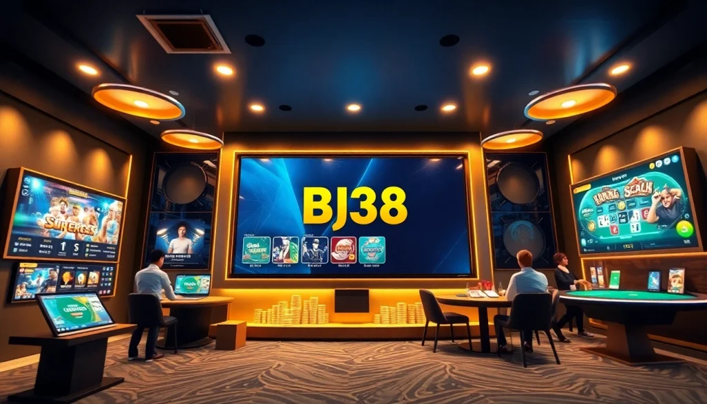 BJ38 online gambling platform with engaging 3D games and vibrant atmosphere.