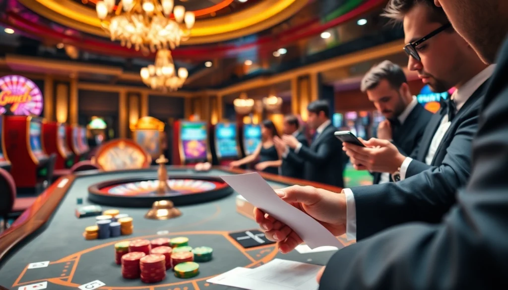 Experience the thrill of link alternatif sbobet betting with vibrant casino scenes and excited players.