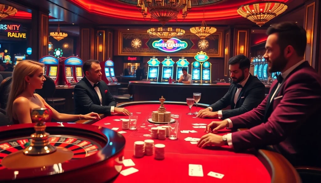High-stakes poker action at https://rr88.navy/ casino, showcasing chips and cards in elegant lighting.