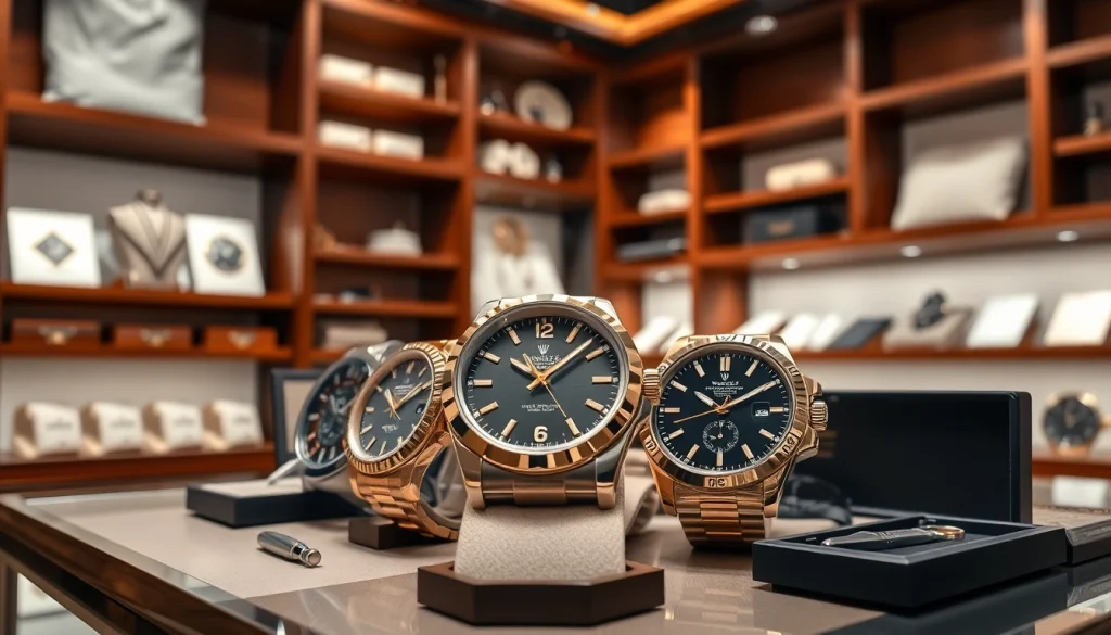 레플리카 고급 시계의 매력적인 디스플레이와 품질을 강조합니다.