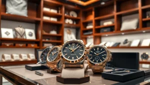 레플리카 고급 시계의 매력적인 디스플레이와 품질을 강조합니다.